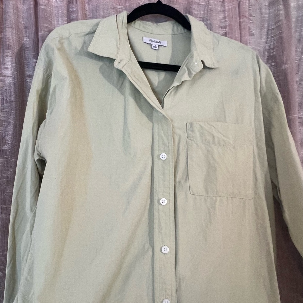 Madewell Oversized Patch-Pocket Button Down Top, … - image 13